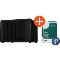 Synology DS1522+ NAS System 5-Bay 24 TB inkl. 2x 12 TB Synology HDD HAT3310-12T