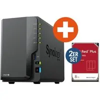 Synology Diskstation DS224+ NAS System 2-Bay inkl. 2x 8 TB WD Red Plus WD80EFPX