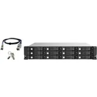 QNAP TL-R1220Sep-RP HDD / SSD-Gehäuse Schwarz