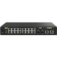 QNAP QSW-M2116P-2T2S - Switch - managed - 16 x 100/1000/2.5G (PoE+) + 2 x 10 Gigabit SFP+ + 2 x 100/1000/2.5/5/10G (PoE++) - Desktop