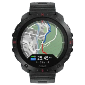 Polar Grit X2 Pro, Premium Outdoor-Uhr, Night Black