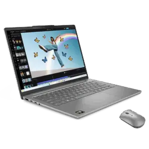 Lenovo IdeaPad Slim 5 14" (R7-32GB-512GB) + Maus AMD Ryzen™ AI 7 350 Prozessor (2,00 GHz bis zu 5,00 GHz)/Ohne Betriebssystem/512 GB SSD M.2 2242 PCIe 4.0 QLC