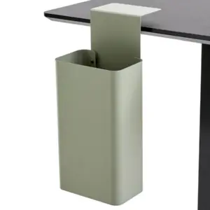 APTO DUSTBIN Schreibtisch Aufbewahrungsbox / Papierkorb mit Tischklemme, olivgr?...