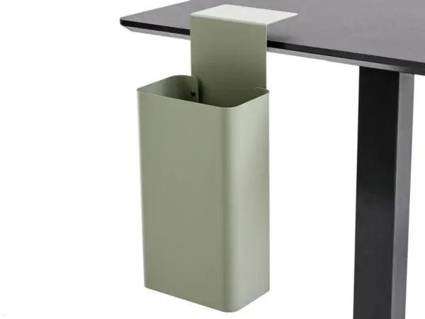 APTO DUSTBIN Schreibtisch Aufbewahrungsbox / Papierkorb mit Tischklemme, olivgr?...