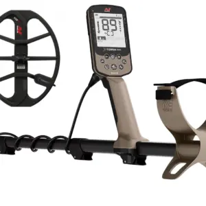 Minelab X-Terra Elite Expeditionspack Wasserdichter Multifrequenz Metalldetektor mit gratis 15" Spule