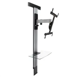 Erard EXOSTAND 400 TV Wandhalterung bis 65 Zoll mit Glasablage, Rigips