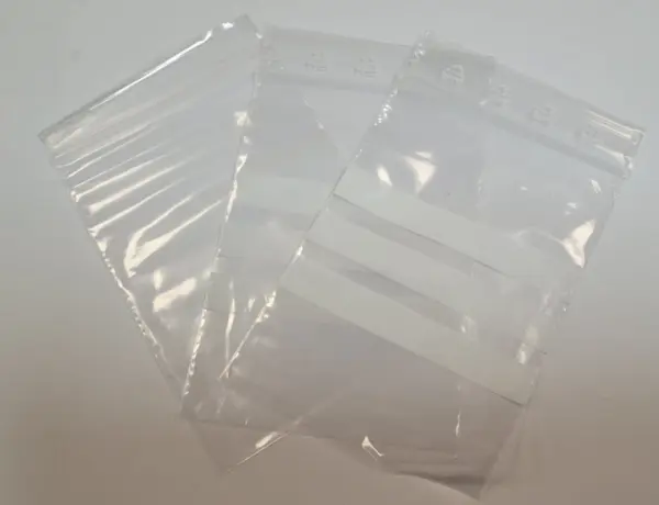 Fundbeutel 7x10cm mit beschrifftungsfeld 100 Stck
