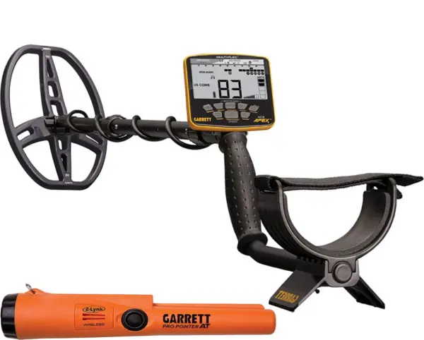 Garrett Ace Apex Raider Metalldetektor mit gratis Z-Lynk Pinpointer