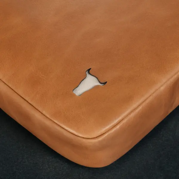 Leder Laptoptasche (mit verstellbaren Riemen) - Hellbraun – Bild 4