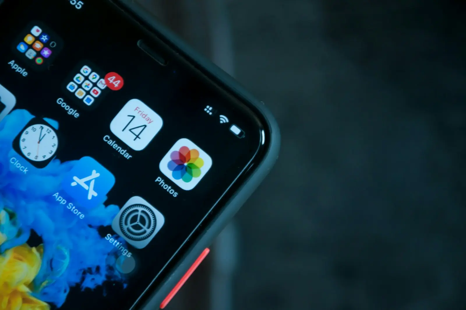 black android smartphone turned on displaying icons