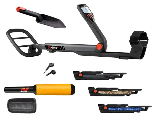 Minelab GO-Find 66 Metalldetektor mit gratis Pro-Find 15 Pinpointer