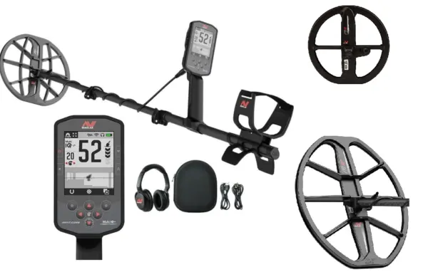 Minelab Manticore Metalldetektor mit gratis M15 und M9 Spule