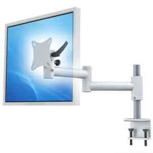 MonLines TFT-Vario Monitor Tischhalterung mit Klemme grau