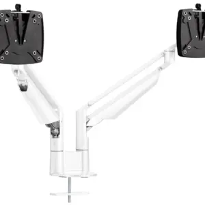 Novus Clu Duo Monitorhalterung mit Tischbefestigung, wei? (990+4011+000)