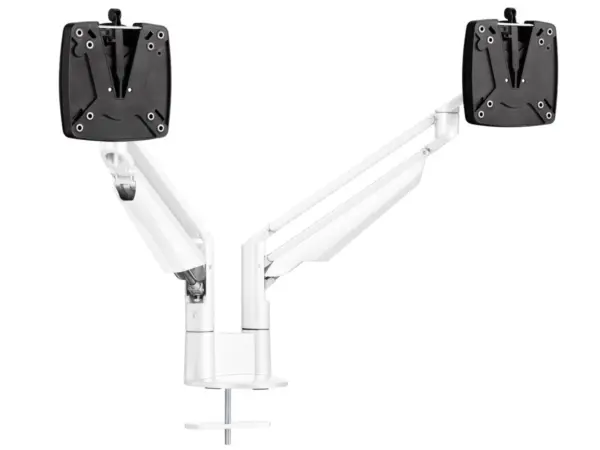 Novus Clu Duo Monitorhalterung mit Tischbefestigung, wei? (990+4011+000)