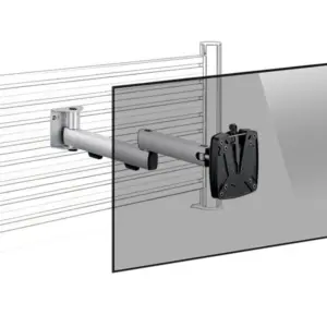 Novus TSS SlatWall Monitor Halter, schwenkbar (964+0119+014)