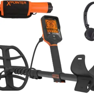Quest Q35 Metalldetektor wasserdicht mit gratis Xpointer orange