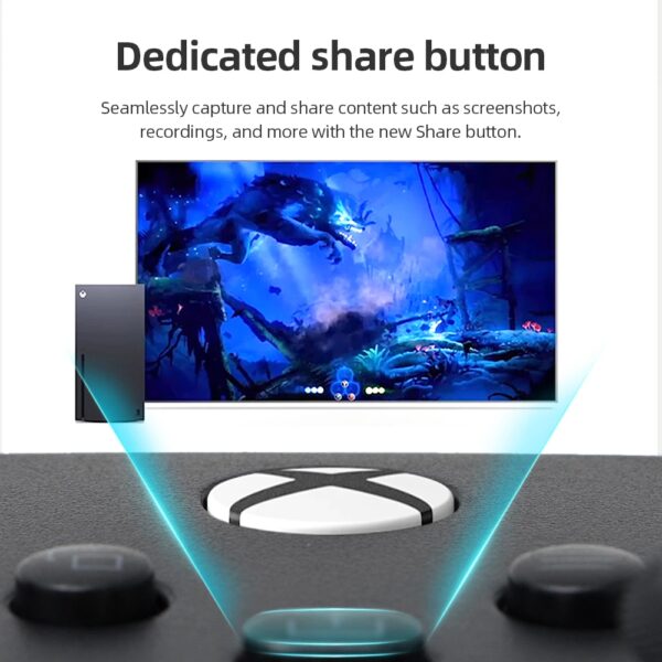 Microsoft Xbox Core Wireless Controller Carbon Electric Volt Weiß Schwarz für Xbox Series X Xbox – Bild 4