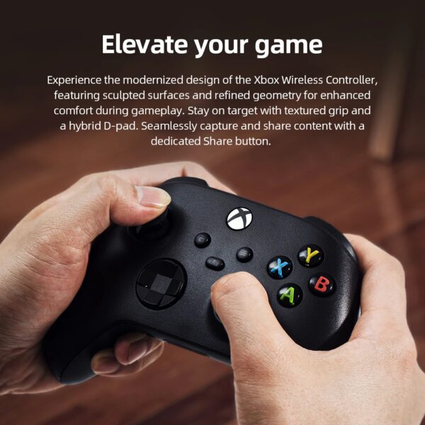 Microsoft Xbox Core Wireless Controller Carbon Electric Volt Weiß Schwarz für Xbox Series X Xbox – Bild 2