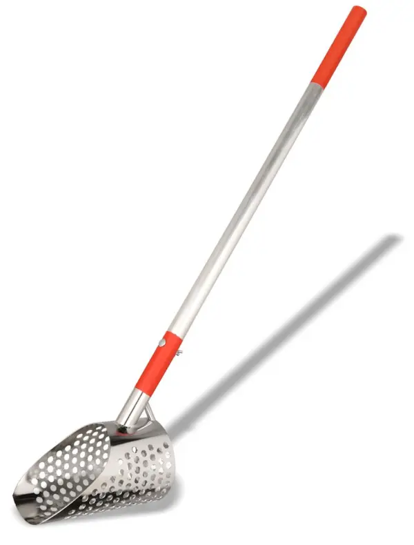 Sand Scoop M mit 15 x 25cm Edelstahl-Korb 2 Tlg.