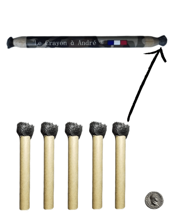 Nachfüllung Stahlwolle Stifte 5 stck. Für Le Crayon a Andre Reinigungs Bürsten