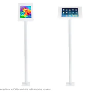 TabLines TBS002W Tablet Bodenst?nder zum Festschrauben, wei?