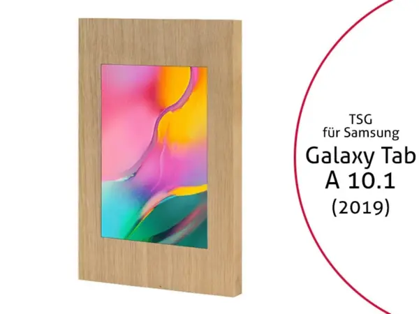 TabLines TSG065O Tablet Schutzgeh?use f?r Samsung Galaxy Tab A 10.1 (2019), Holz...