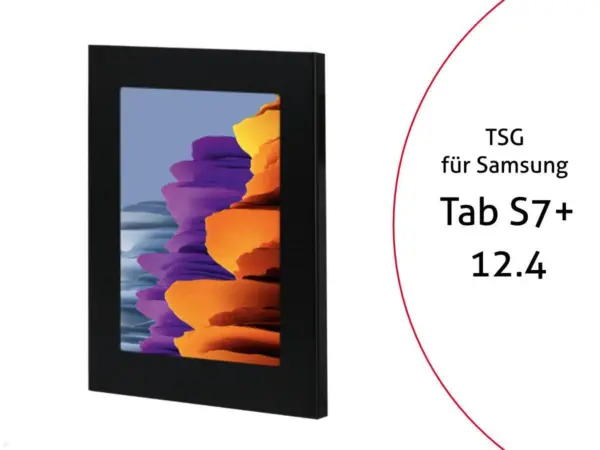 TabLines TSG076B Tablet Schutzgeh?use f?r Samsung Tab S7+ 12.4, schwarz