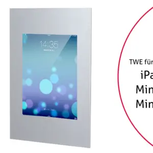 TabLines TWE014S Tablet Wandeinbau f?r Apple iPad Mini 4/5, silber