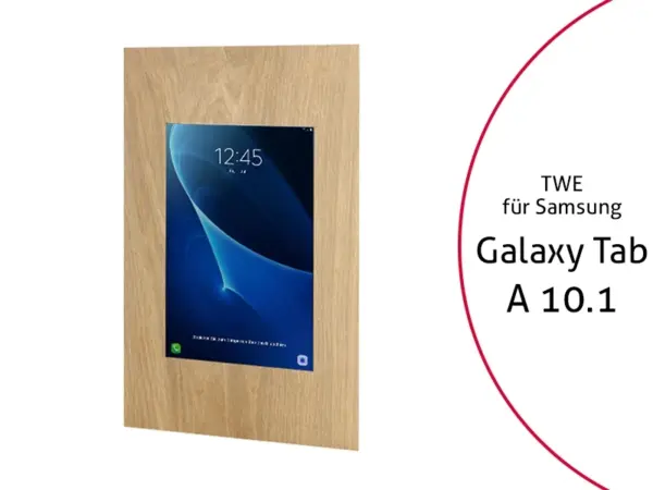 TabLines TWE047O Tablet Wandeinbau Samsung Tab A 10.1 (2016) Eiche