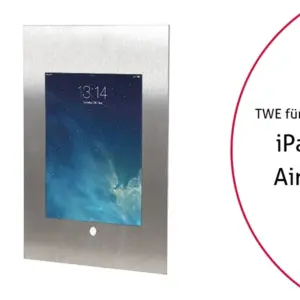 TabLines TWE054E Tablet Wandeinbau f?r Apple iPad Air 2 HB, Edelstahl