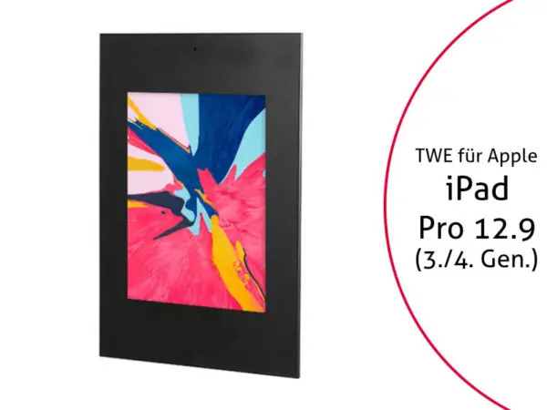 TabLines TWE072B Tablet Wandeinbau f?r Apple iPad Pro 12.9 (3./4. Gen.), DS, sch...