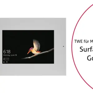 TabLines TWE082S Tablet Wandeinbau f?r Microsoft Surface Go, DS, silber