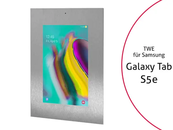 TabLines TWE086E Tablet Wandeinbau f?r Samsung Tab S5e, DS, Edelstahl