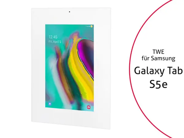 TabLines TWE086W Tablet Wandeinbau f?r Samsung Tab S5e, DS, wei?