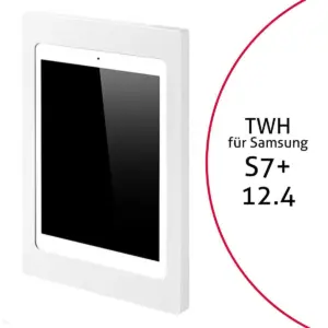 TabLines TWH038W Tablet Wandhalterung f?r Samsung Tab S7+ 12.4, wei?