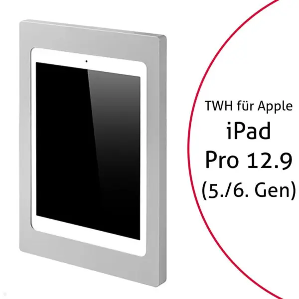 TabLines TWH041S Tablet Wandhalterung f?r Apple iPad Pro 12.9 (5./6. Gen.) silbe...