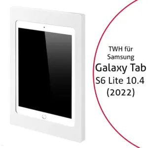TabLines TWH048W Tablet Wandhalterung f?r Samsung Tab S6 Lite 10.4 (2022), wei?
