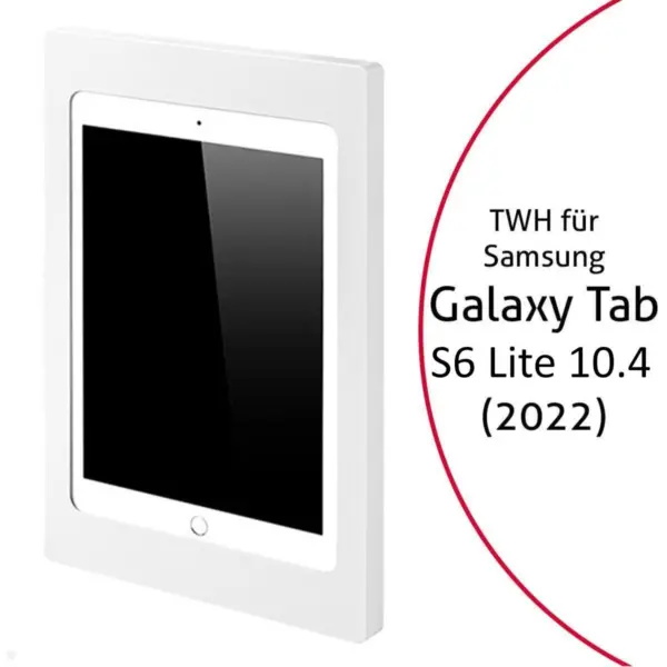 TabLines TWH048W Tablet Wandhalterung f?r Samsung Tab S6 Lite 10.4 (2022), wei?