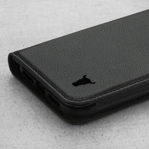 iPhone 11 Lederhülle (mit Standfunktion) - Schwarz – Bild 5