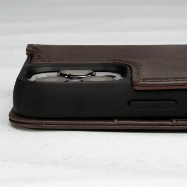 iPhone 14 Pro Max Lederhülle (mit MagSafe-Aufladung) - Dunkelbraun – Bild 4