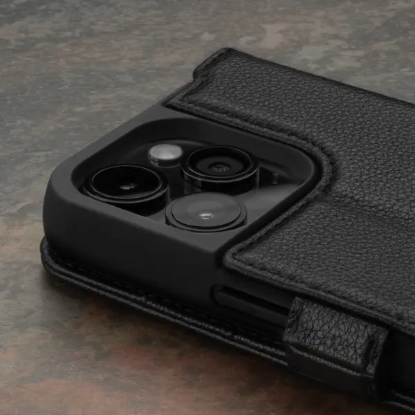 iPhone 15 Pro Max Lederhülle - Schwarz – Bild 4