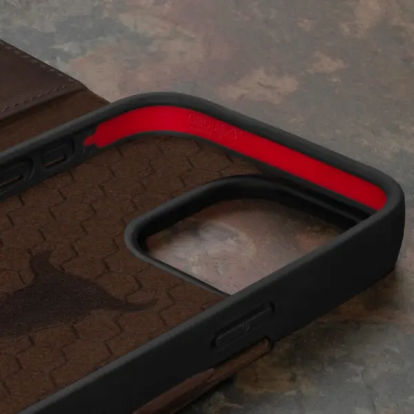 iPhone 15 Pro Max Lederhülle - Dunkelbraun – Bild 5