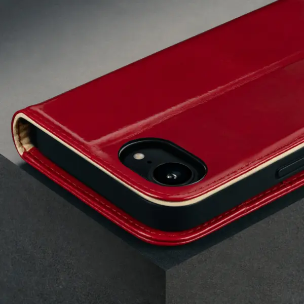 iPhone 16e Lederhülle - Rot – Bild 4