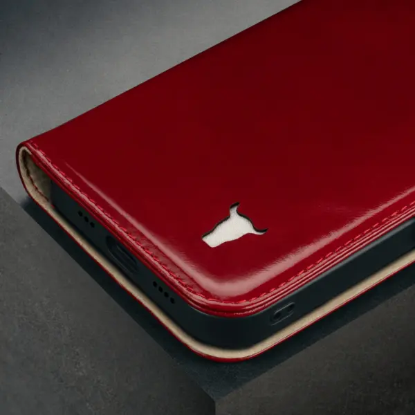 iPhone 16e Lederhülle - Rot – Bild 5