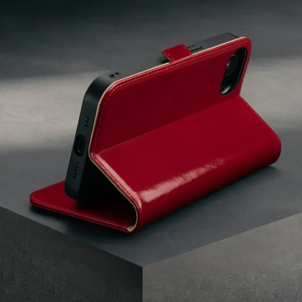 iPhone 16e Lederhülle - Rot – Bild 2