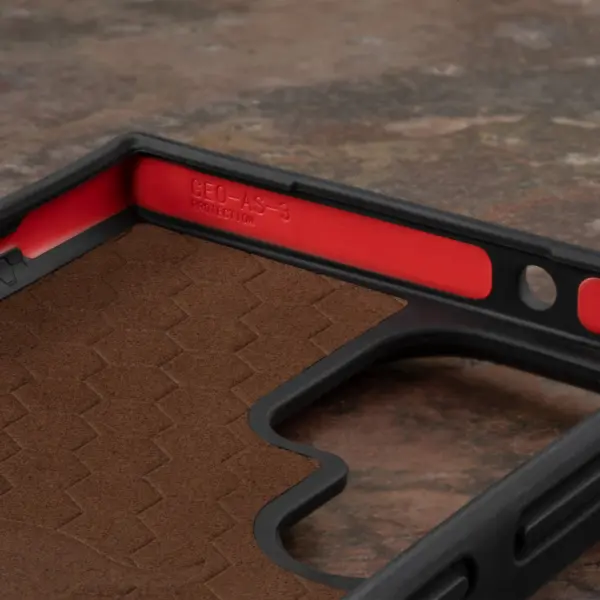 Galaxy S23 Ultra Lederhülle (mit Standfunktion) - Dunkelbraun – Bild 5