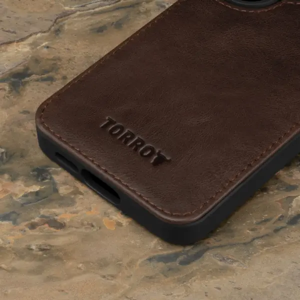 Galaxy S24 Leder Bumper Hülle - Dunkelbraun – Bild 5