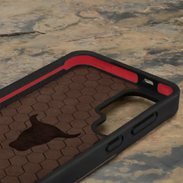 Galaxy S24 Leder Bumper Hülle - Dunkelbraun – Bild 3