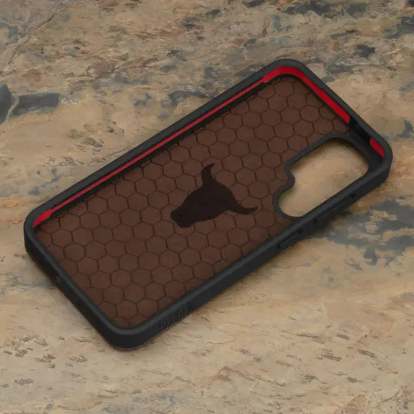 Galaxy S24 Leder Bumper Hülle - Dunkelbraun – Bild 4
